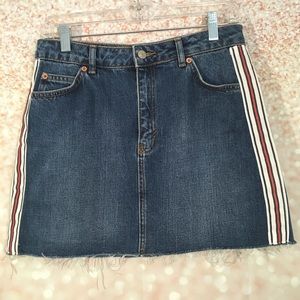 Topshop Moto Denim Mini Skirt